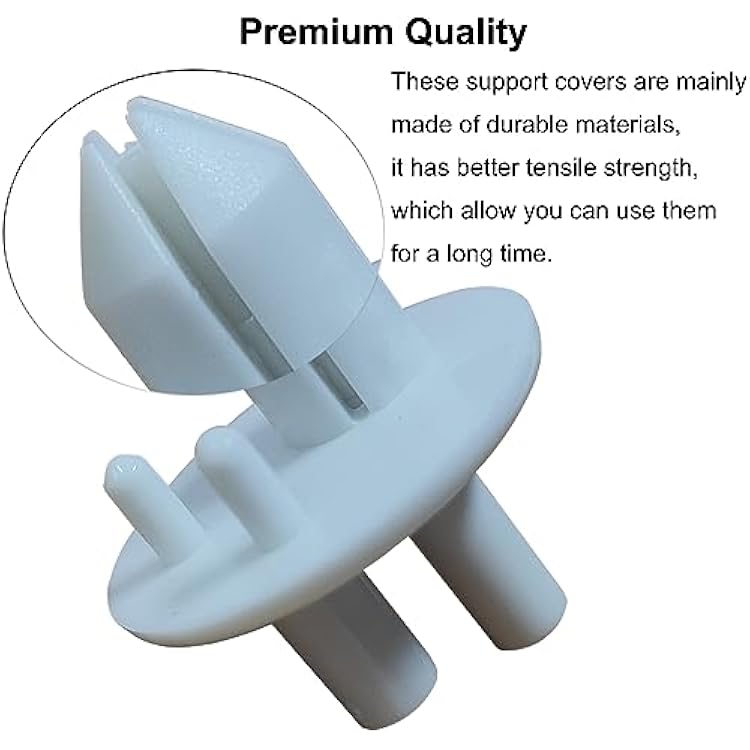 4 Pack 241993001 Support Cover Crisper Cover Support Refrigerator Shelf Support with Frigidaire Refrigerator Replace AP4393090 PS2358879 240350802 1513081 7241993001