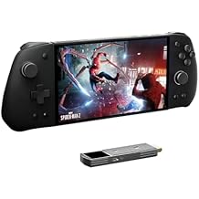 7 inch 60Hz Streaming Gaming Handheld, 0 Latency 100ft Wireless Game Console Monitor Touchscreen with Controller for PC,Xbox,PS5/4,SwitchV3 SE