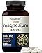 NatureBell Magnesium Citrate 500mg,180 Capsules, Powerfully Supports Energy, Metabolism, Muscles, Heart and Bone Health. No GMOs and Made in USA