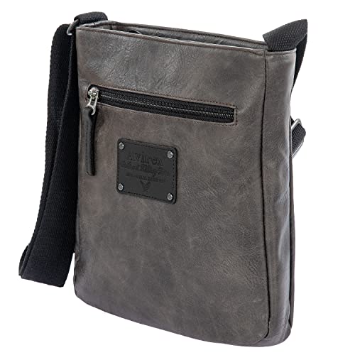 Bolso de hombre Avirex BFL 21 gris: ligereza y comodidad en una bandolera pequeña 6