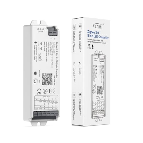 Controlador LED 5 en 1 Zigbee 3.0 compatible Tuya miniatura 1