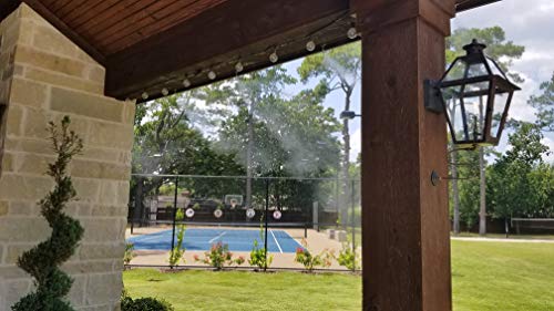 Hydrobreeze Pre-Assembled Patio Misting System. 84 Feet Misting System. 24 Misting Nozzles. Nickle Plated Misting Nozzles. DIY Misting System, Easy to Install.