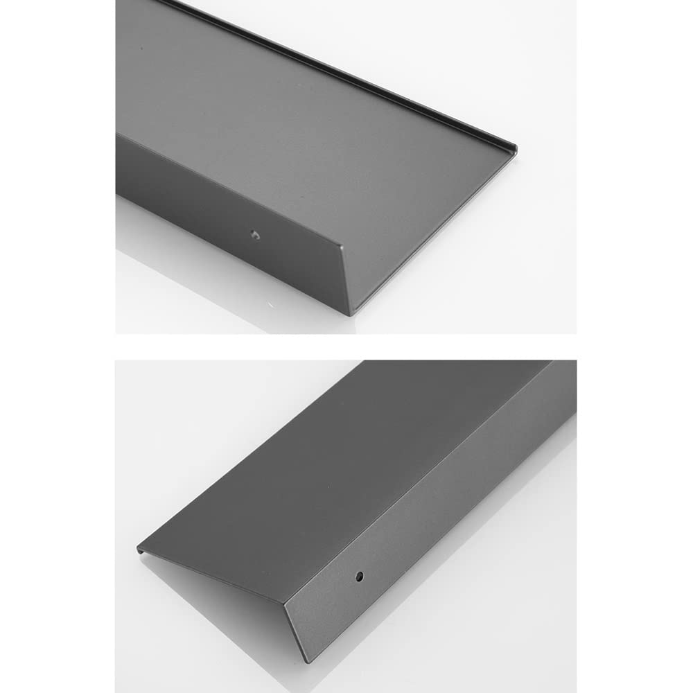 Estante de baño Espacio de engrosamiento Estantes de almacenamiento de aluminio Carrito de ducha Estantes de Metal Accesorios de cocina para baño Colgante Estantes de baño grises Organizado