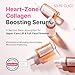 SELFIE CLICK Heart Zone Collagen Serum with Hyaluronic Acid & Peptides, Non-greasy Firming Serum for Fine Lines & Elasticity, Korean Skin Care, All Skin Types (0.67 Fl Oz / 20 ml)