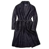 Allsize XXL North 56°4 by Bademantel schwarz Velours, Größe:5XL