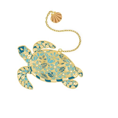 Sea Turtle Bookmark with Pendant Chain