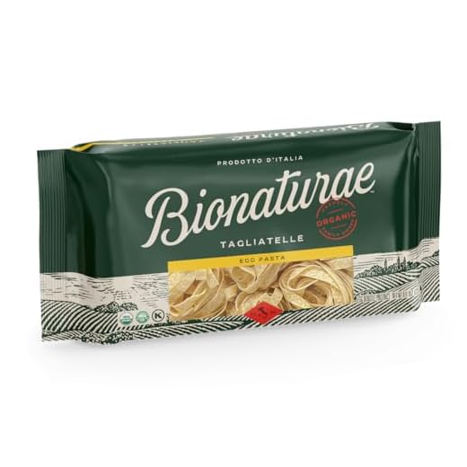 Bionaturae Pappardelle Pasta Noodles - Durum Semolina Pasta, Kosher, High Protein, Non-GMO, USDA Certified, Durum Semolina Pappardelle, Pappardelle Noodles Organic, Crafted in Italy - 8.8 Oz