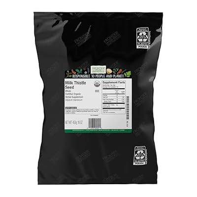 Frontier Co-op Organic Whole Milk Thistle Seed 1lb | 16 Ounce (Pack of 1)