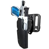 OWB Quick Release Belt Loop Holster fits Tanfoglio Stock 2 (Right-Hand Draw, Black)