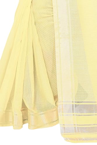 Image of Sidhidata Women's Kota Doria Cotton Manipuri Saree With Unstitched Blouse Piece (Rasbharii Free Size)