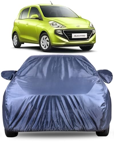 Image of Autofact Premium Car Cover for Santro 2018-2026 | All Weather Water-Resistant Full Body Car Cover | Light-Weight Triple-Stitched Outdoor Shield with UV Protection, Dustproof & Heat-Resistant