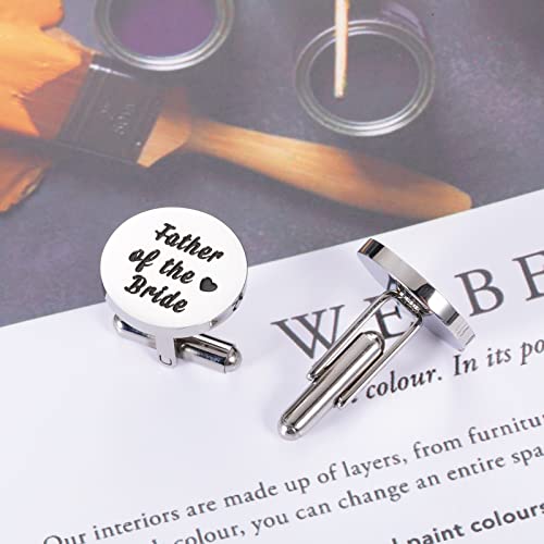 Dad Cufflink Wedding Valentine Day Gift For Daddy Father Of The Bride Cufflink Gift For Men Father Dad Stepdad Stepfather Fathers Day Gift From Daughter Bride Birthday Christmas Gift For Father In Law #TOP2