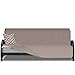 Sofa Shield Original Patent Pending Reversible Futon Protector for Seat Width up to 70 Inch, Furniture Slipcover, 2 Inch Strap, Daybed Couch Slip Cover Throw for Pet Dogs, Cats, Futon, Light Taupe