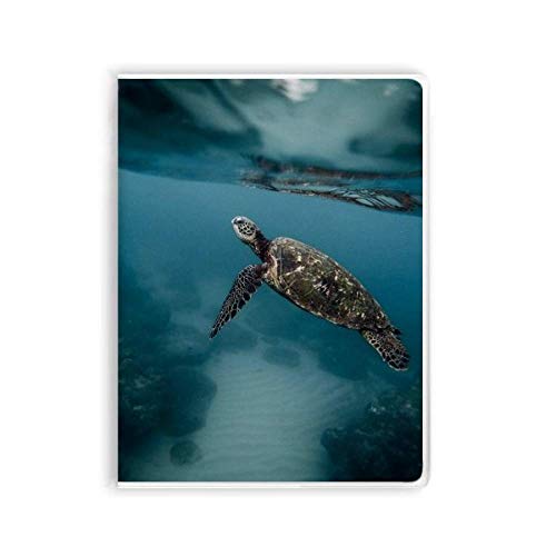 Carnet de notes tortue de mer sur les sciences de la nature avec couverture souple