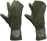New US Army Military Wool Hunting Shooting Trigger Finger Mitten Insert Liners Cool Sniper Gloves USGI L (Large)