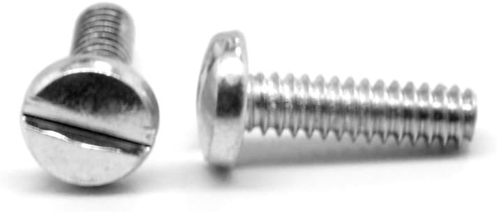 #10-32 x 1 3/4" (FT) Fine Thread Machine Screw Slotted Pan Head Stainless Steel 18-8 Pk 1500