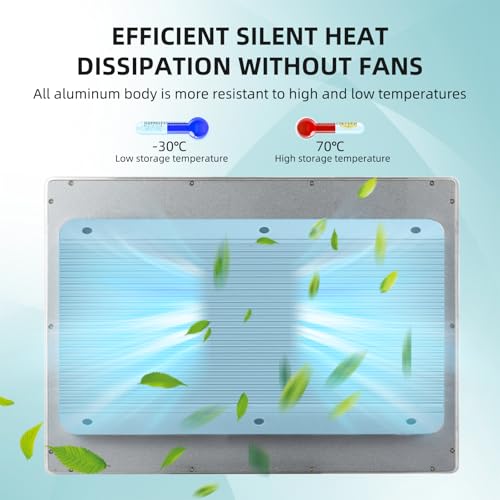 Image of 10.1 inch Aluminum Flat Embedded Industrial Touch Screen Monitor,HDMI /VGA /DVI Interface, Capacitive Touch Screen Monitor,10 Points Touch,IP65 Waterproof 1280 x 800 @ 60Hz