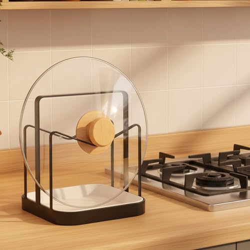 Support de planche à découper en acier inoxydable au design épuré pour cuisine