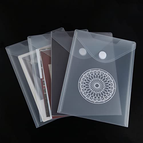 12 Pack Large Clear Die & Stamp Storage Bag Transparent Plastic Folders For Cutting Dies Stencil Embossing Crafts For Diy Scrapbooking Paper Card Craft Organizer Holder #TOP7