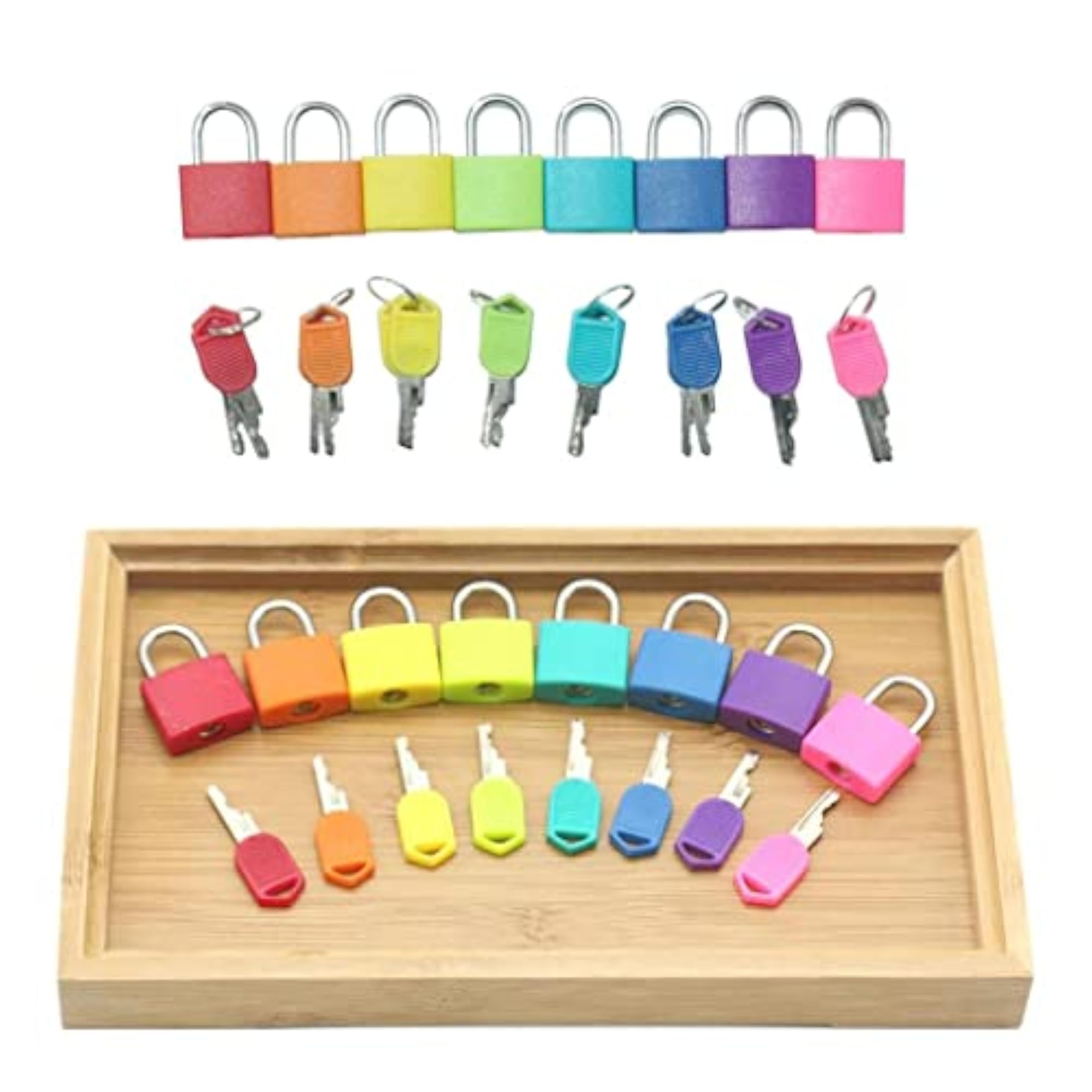 Mini Padlock with Key, 2 Pack