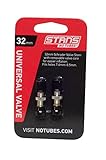 Número de fabricante: AS0095 Stan\'s NoTubes Notubes Universal Ventil 32mm, Schrader für Hugo 52 Felgen bis zu 7, 5-8, 5mm Ventilloch, 1 Paar, As0095 Ruedas, Unisex Adulto, Plata, 32 mm