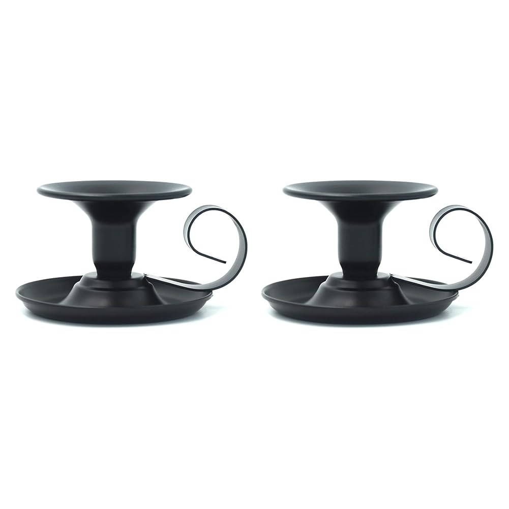 IJSDNVJNDX For Elegant for Home Decor 2 Pack Matte Iron Taper Candles Holders Suitable for Special Occasions and Festive Celebration Events