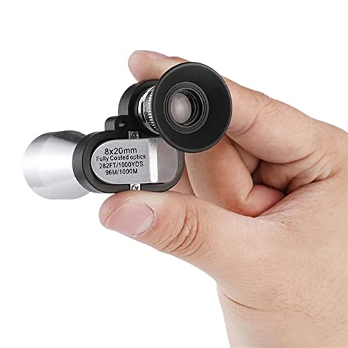Noktowizor, 8x20 noktowizor HD kieszonkowy monokularowy Mini lornetka kątowa wodoodporna duża moc słabe oświetlenie HD noktowizor przenośne gogle Do Nocnego OgląDania Lub Obserwacji (Color : As pic-0