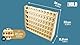HobbyHold Farbregal Organizer mit 66 Löchern für Vallejo Farben - Holz Farbständer Modellbau - Farbständer 26mm - Paint rack Organisator - Wandmontiertes Holz-Bastel-Farbregal – Bastel-Farbhalter Rack