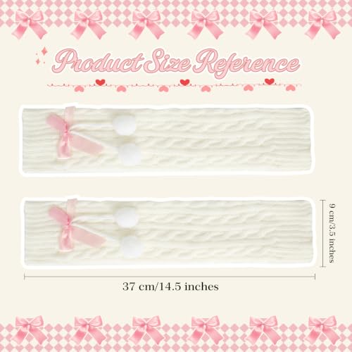 Image of Junely Leg Warmers for Women Kawaii Leg Warmer Cute Legwarmers Lolita Harajuku Gyaru Japanese Accessories