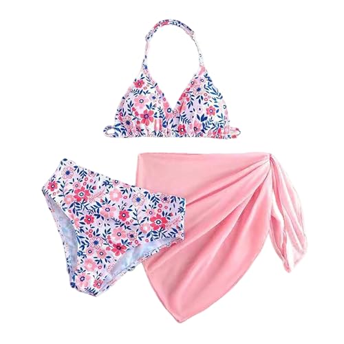 Bikini deux pièces imprimé floral élégant pour adolescentes sans inconfort