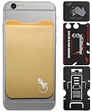 Gecko Travel Tech Beige Card Wallet - Woman Beige Pouch for Smartphones - Cell Phone Pouch Pocket Carry Credit Cards and Cash - Beige