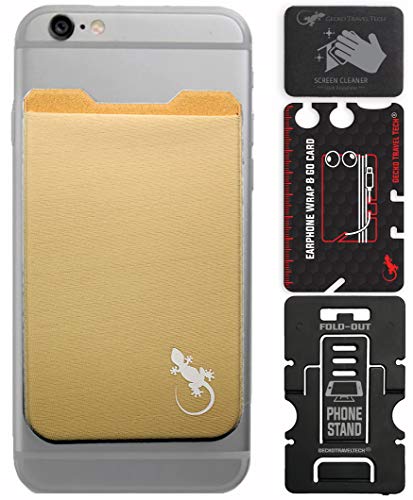 Gecko Travel Tech Beige Card Wallet - Woman Beige Pouch for Smartphone