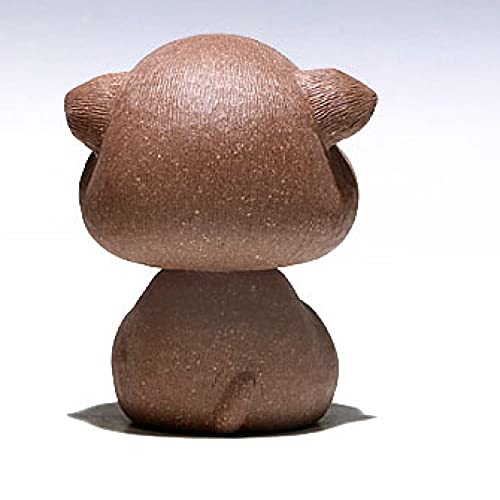 Compagnon de thé chat créatif en sable violet pour salon de thé
