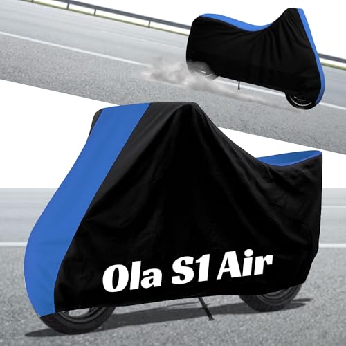Image of Stylish Water Resistant Scooty Body Cover Compatible with Ola S1 Air & All Models | UV Protection, Dustproof, Heat Resistant, Two Wheeler | New All Weather Protection, Dust & Rain