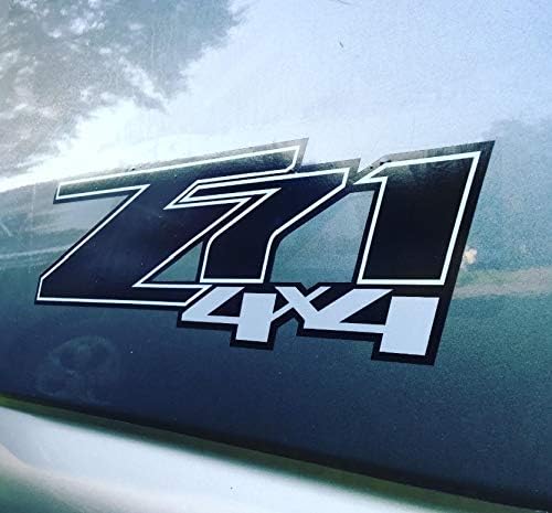 Miniatura 2 de Decal Mods Calcomanías Z71 4x4, color negro, Blackout GMC Sierra (2007-2013) – FBLK Bed Side 1500 2500 HD (juego de 2) calcomanías de cabecera con