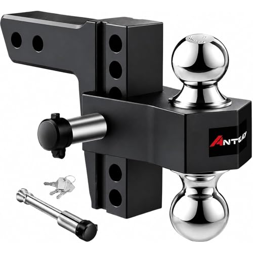 Adjustable 2" Receiver Dual Ball Hitch
