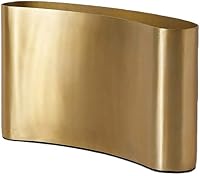 Vista 12 de Serene Spaces Living Jarrón de cápsula floral dorado mate, elegantes jarrones para centros de mesa en bodas, mesas de fiesta, comedor o mesa