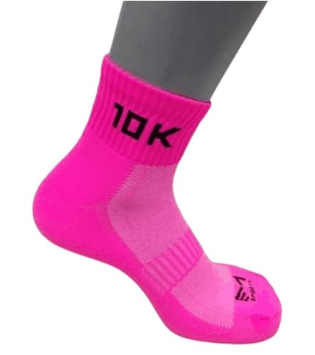 Meia Esportiva 10K, Rosa Neon, para Corrida (BR, Numérico, 0, Regular, Baixo, Rosa Neon - 39 ao 43)