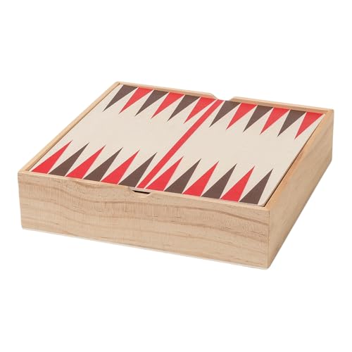 EUROtops Spielbrett-Set aus Holz – 8 Klassische Gesellschaftsspiele in Holzkiste – Schach, Dame, Backgammon, Domino, Mikado, Kartenspiel