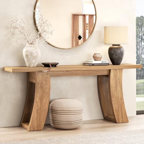 Epecoya 70.9-Inch Wood Console Table for Entryway Living Room, Extra