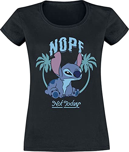 Lilo & Stitch Nope Not Today Frauen T-Shirt schwarz L