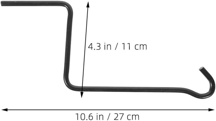2pcs Automotive Jack Handle Replacement Crank Handle for Scissor Lift Jack Trailer Part with Straight Hook Universal Truck and Car Maintenance Tool Accessory