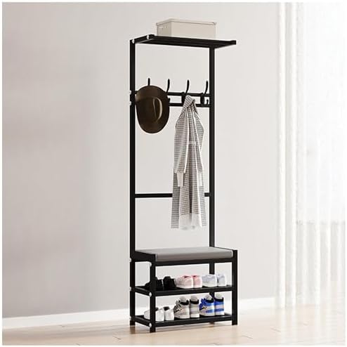 4-in-1 Entryway Bench with Shoe Storage – Ideal for Hats, Coats & Home Entryway – Perfect for Hallway, Bedroom & Living Room nization