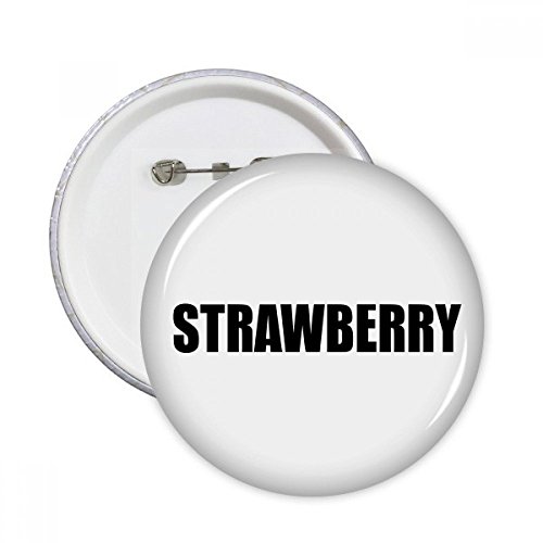 Badge Fraise Fruit Foods Nom Ronde Pins pour masquer un accroc sur un gilet