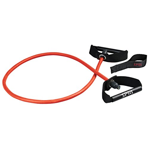 SPRI Xertube Resistance Band with Handles (Medium - Red)