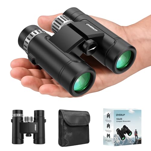 10x26 Compact Binoculars for Kids and Adults,Mini Binoculars for Kids Lightweight,BAK4 Prism,FMC Lens,Waterproof Binocular with Low Light Vision for Bird Watching,Outdoor Hunting,Travel,Sightseeing