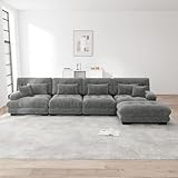Come sedersi su una nuvola - i cuscini dal look cloud senza piume o legno all'interno offrono un eccellente supporto ed elasticità per il tuo corpo. La seduta profonda offre ulteriore supporto e comfort per la vita. Con cuscino decorativo e cuscino lombare otterrete una maggiore tenuta. Puoi sederti e sentire come lo schienale del divano si adatta e sostiene perfettamente, mentre godi di un comfort senza paragoni.