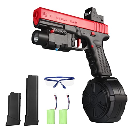 Gel Blaster, JM-X2 Blaster électrique Balle en Gel Jouets Splatter Ball Toys avec Lunettes, Jeux de Plein air et Amusement de Jardin pour Les Adultes de 14 Ans et Plus