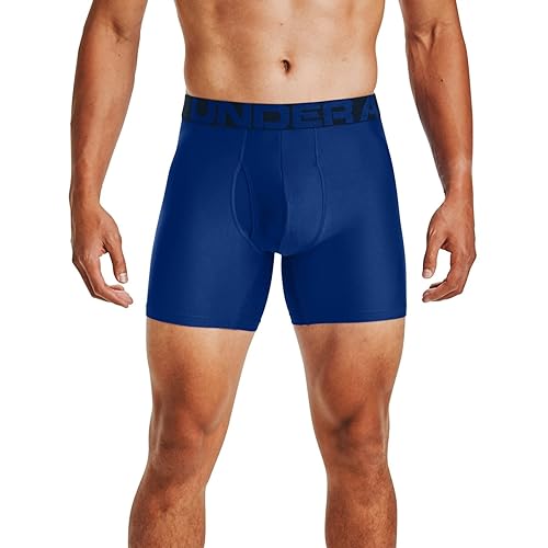 Image of Under Armour mens Multi-pack Performance Tech Boxerjock Brief, 6 inch Inseam, All-day Comfort & Soft