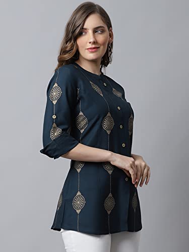 Image of Pistaa's Women's Viscose Relaxed Fit Short Kurti